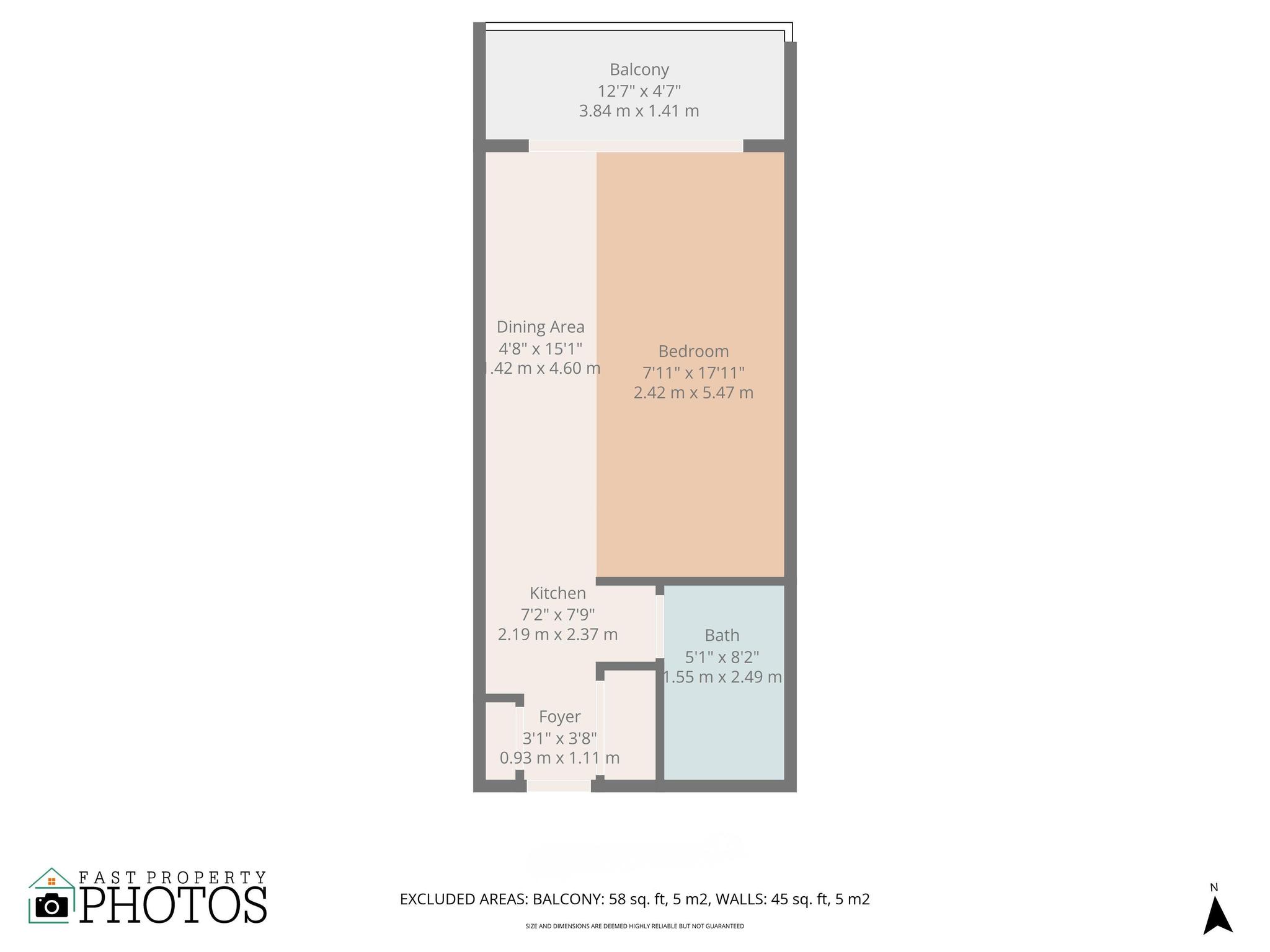 Studio Retreat with Balcony and Partial Ocean View- 424